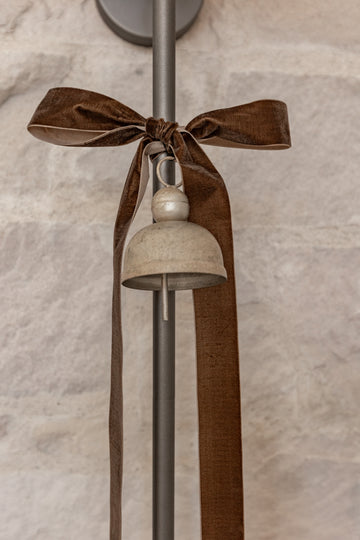 Vintage Pewter Hanging Metal Bells (Set of 3)