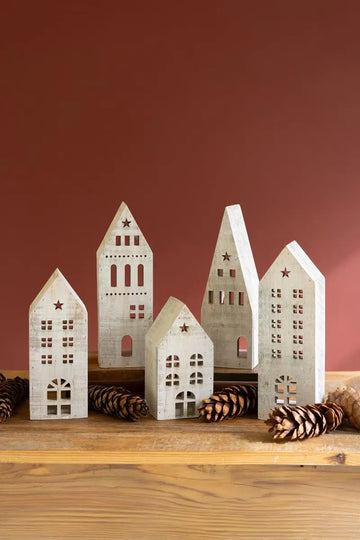 Wooden Christmas Village