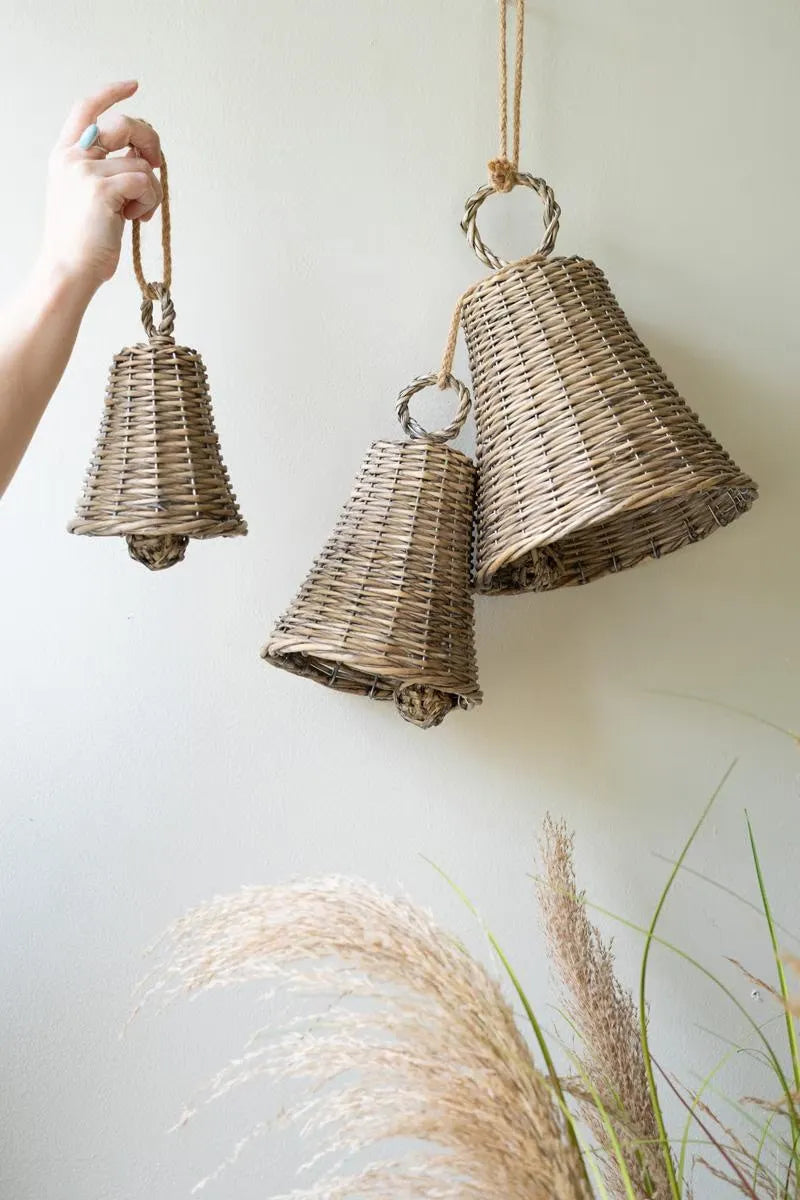 Woven Willow Christmas Bells