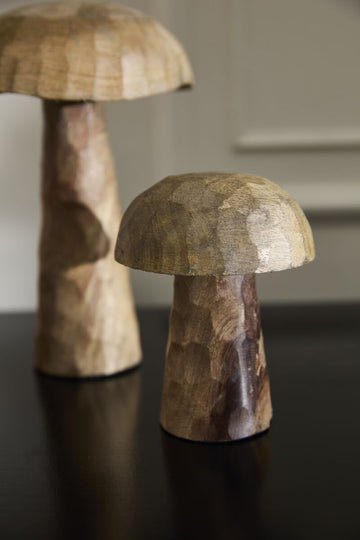 Wooden Porcini Mushrooms